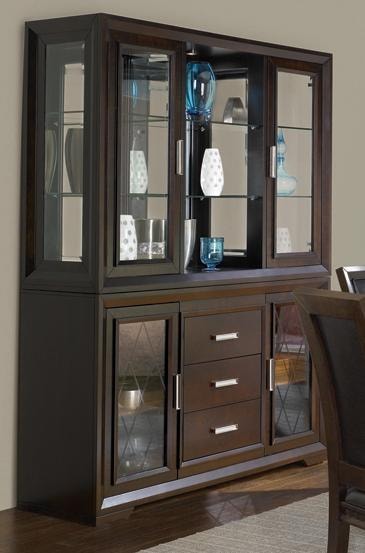 Contemporary China Cabinet with Etched Glass Doors - Brentwood by ... Contemporary China Cabinet with Etched Glass Doors - Brentwood by ...